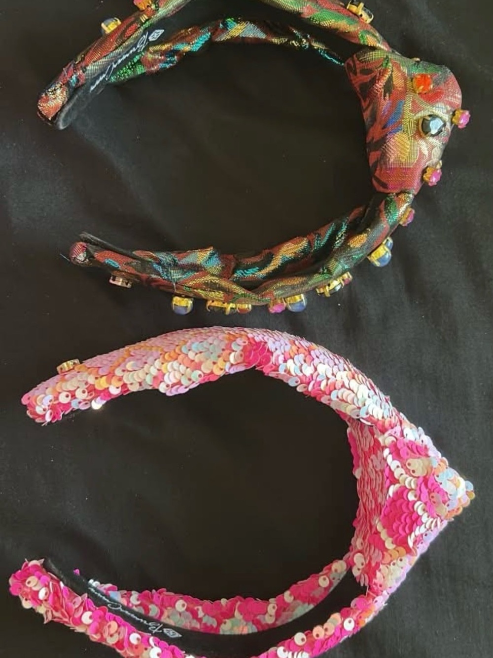 Pink Sequin Headband with Shimmering Detail - Women Accessories